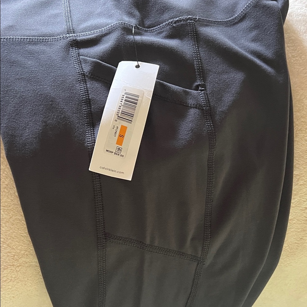 Calvin Klein Performance Charcoal Leggings - Picture 4 of 5